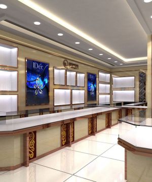 2023珠宝柜台展示厅设计图片