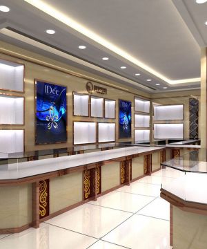 2025珠宝柜台展示厅设计图片