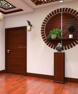 中式风格3d木门装修实景图欣赏