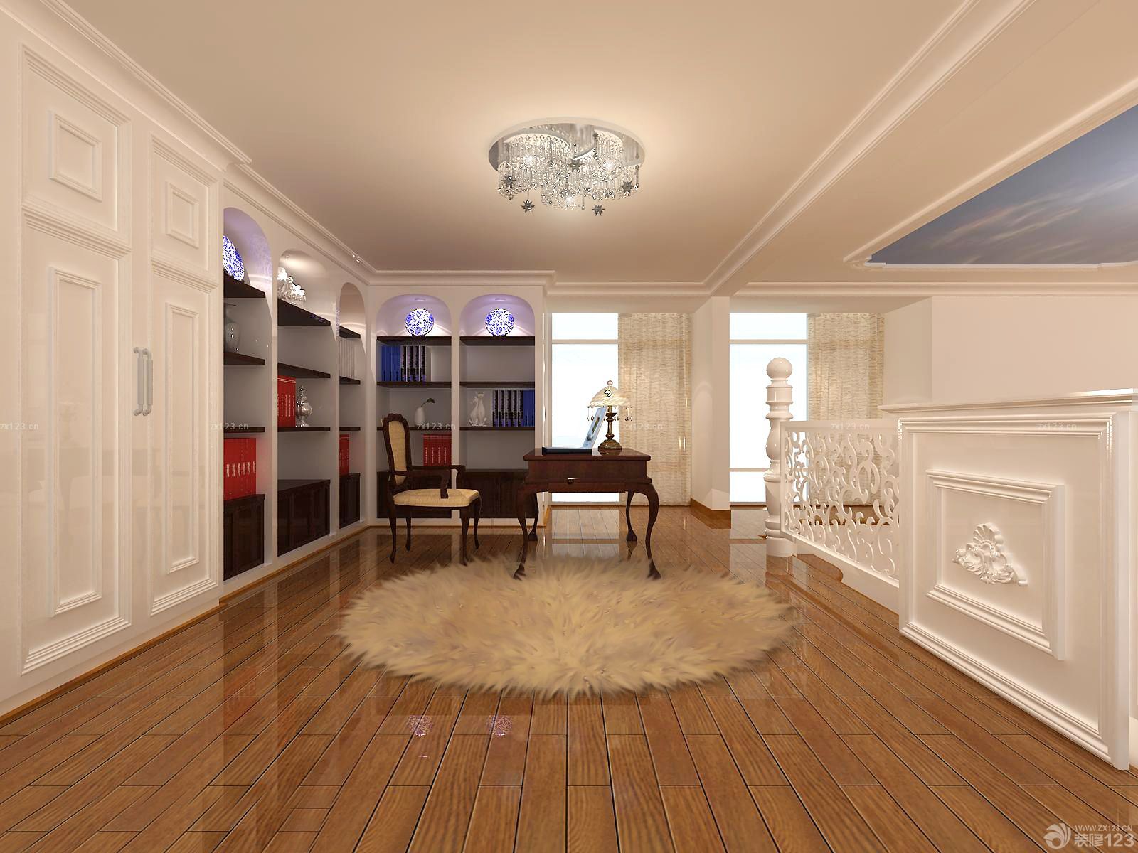 2025楼中楼客厅地毯装修效果图大全