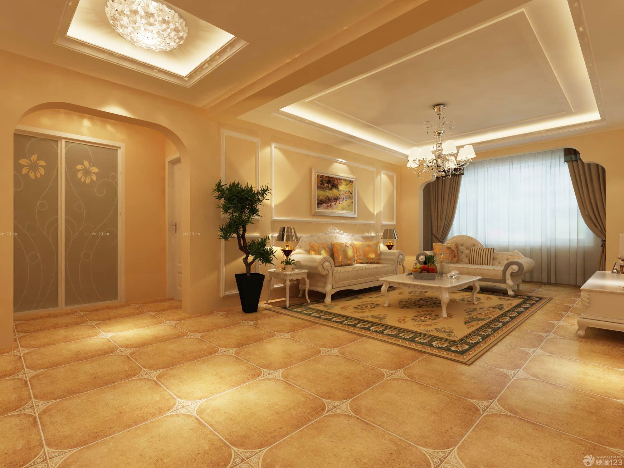 过道吊顶造型设计图片