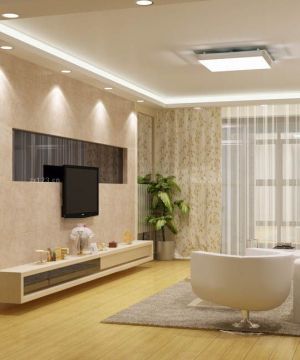 2023简装现代风格小户型客厅吸顶灯设计效果图