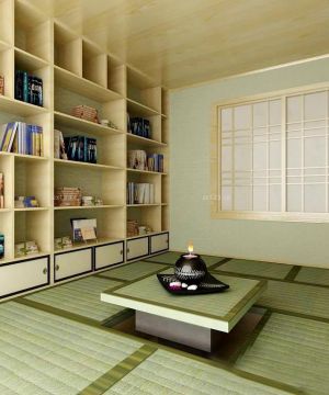日式风格日本超小户型客厅茶几装修效果图欣赏