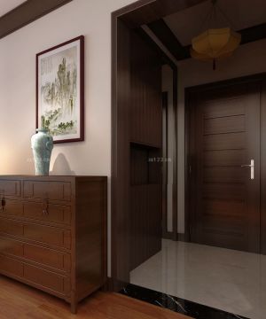 新中式风格室内套装门设计效果图片