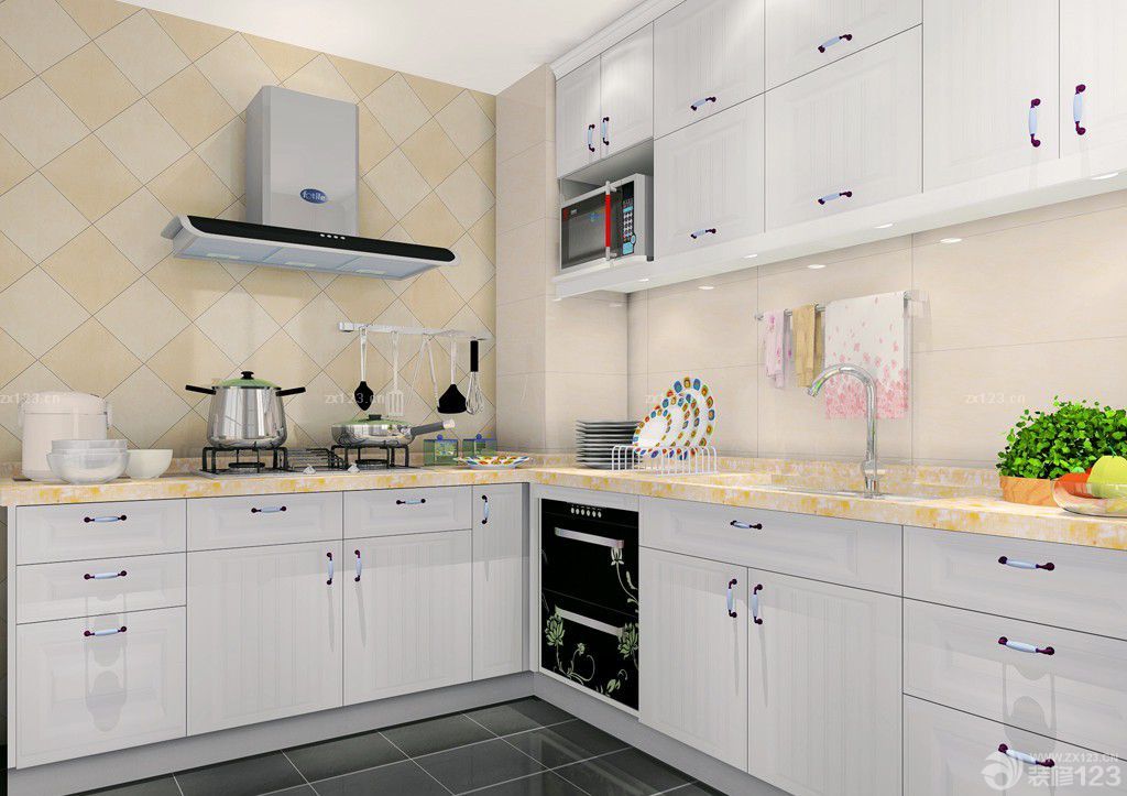 2023现代家装厨房整体橱柜设计效果图欣赏