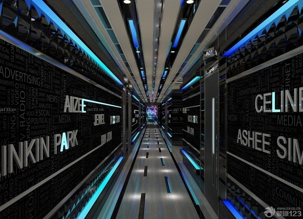 美式个性ktv走廊装修效果图