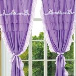 2025最新温馨家庭休闲区紫色窗帘效果图