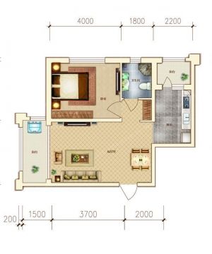 2023最新现代风格40平米小户型平面图