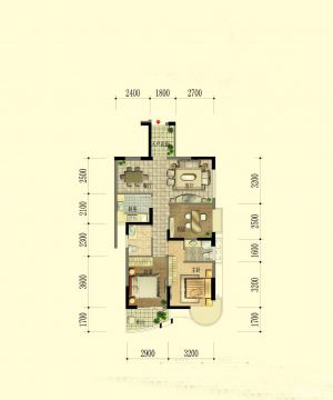 地中海风格40平米小户型平面图片大全