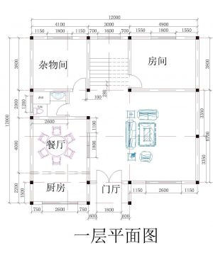 2025流水别墅一层平面设计图