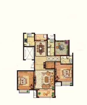 2023 最新三居室户型图设计