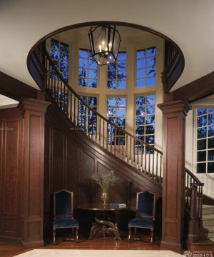 新古典风格别墅楼梯设计效果图欣赏