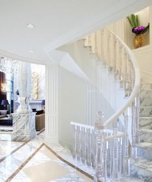 家装现代风格别墅楼梯设计效果图