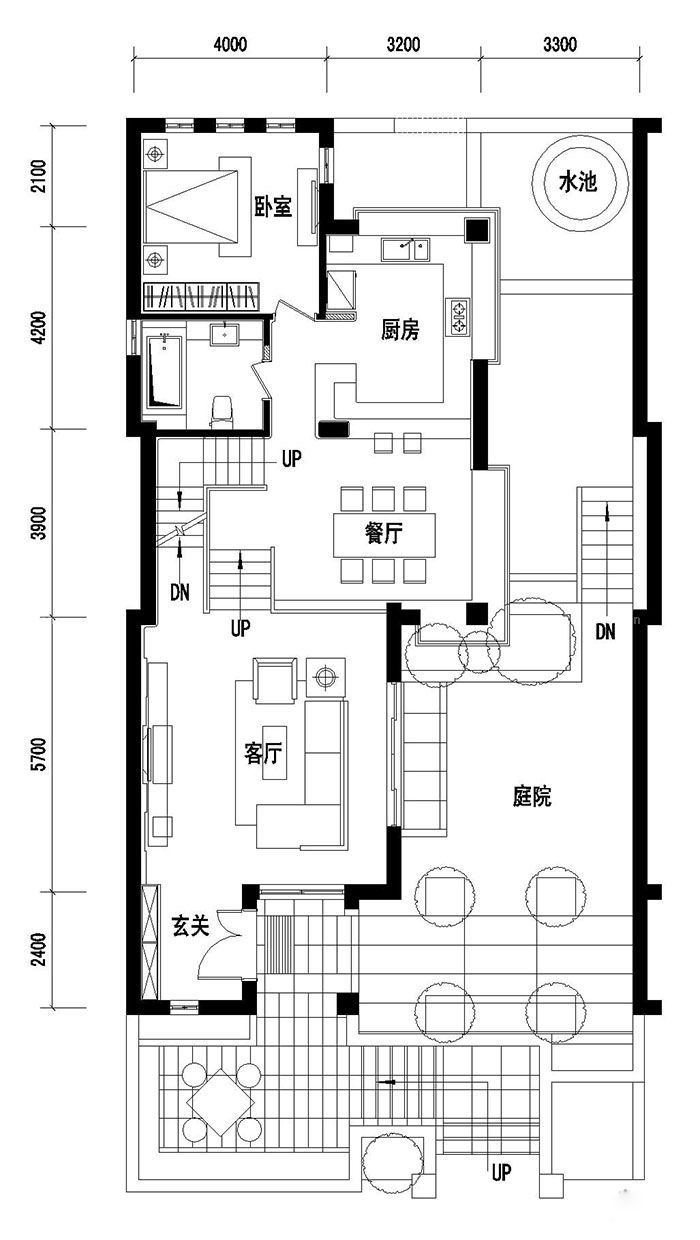 100平米别墅户型图私家花园设计样板大全