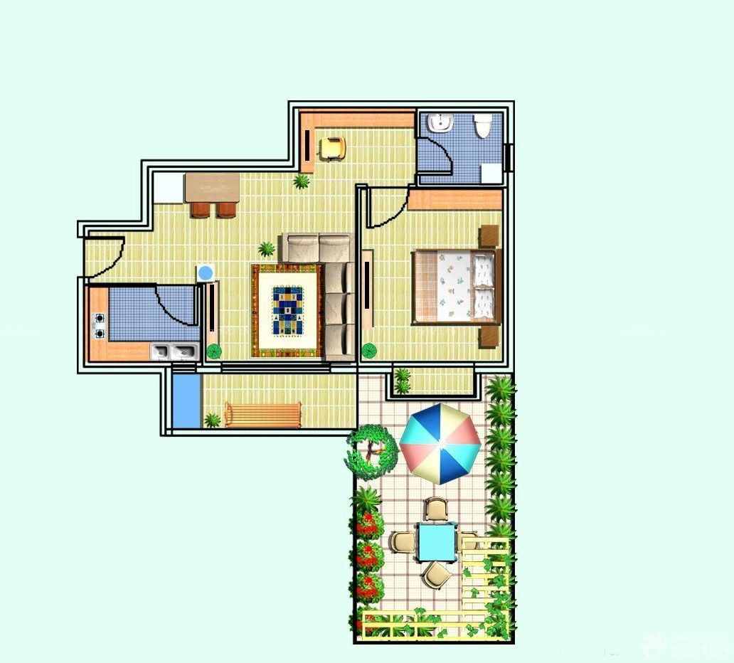 2025最新田园风格房屋小户型平面图