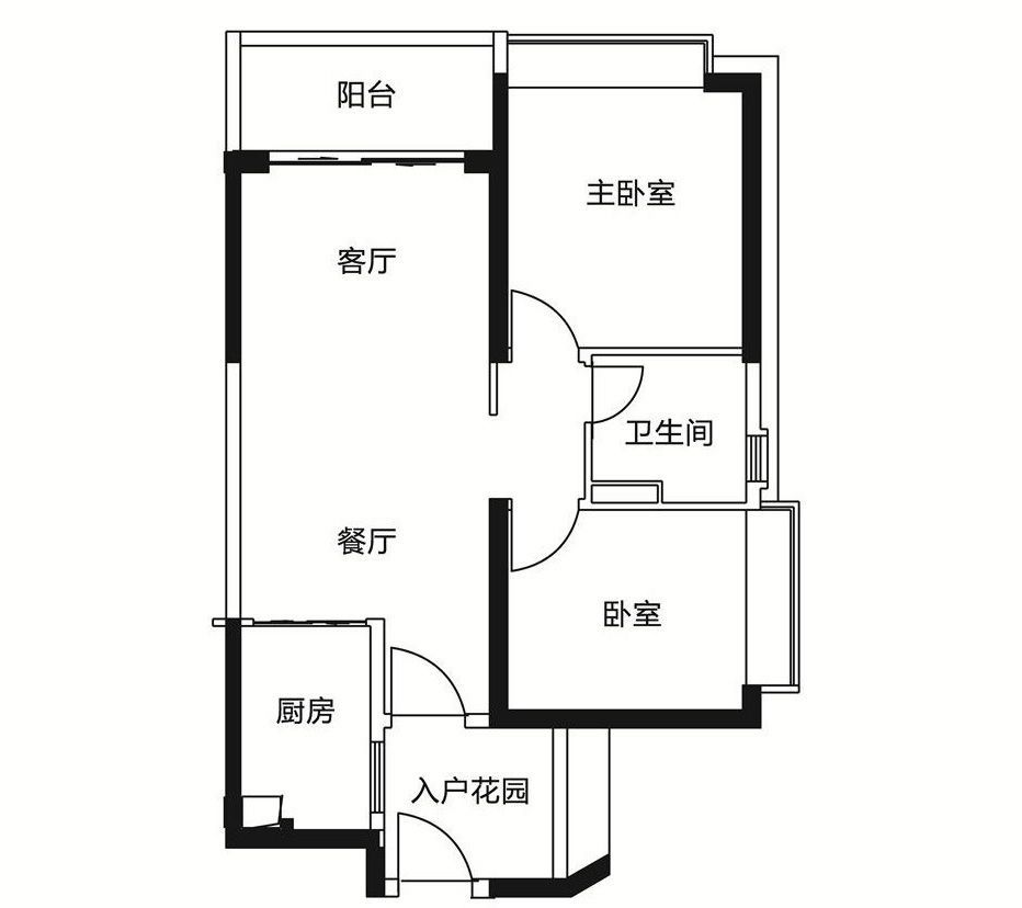 2023欧式风格房屋小户型平面图