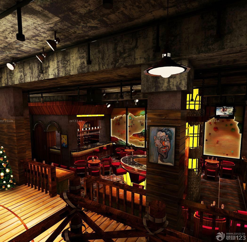 2025混搭风格主题酒吧室内设计效果图片