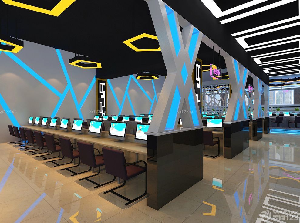 2025网吧吊顶设计案例