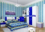 地中海风格80平房子卧室装修设计效果图