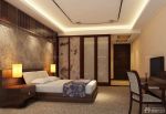 中式风格快捷酒店客房装修效果图片