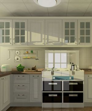 家装厨房简欧风格整体橱柜设计样板参考