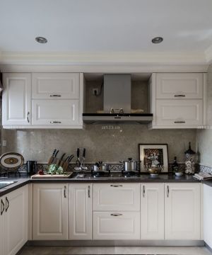 厨房简欧风格整体橱柜设计效果图欣赏