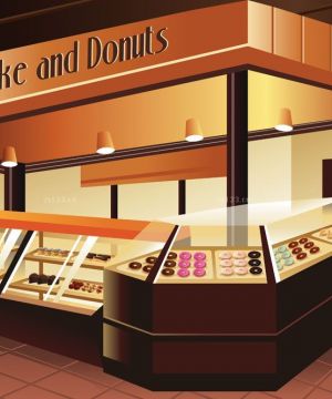 2025最新糕点展柜效果图