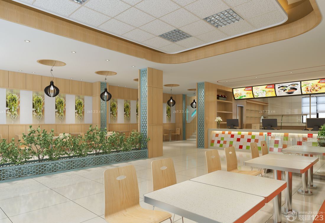 2025特色饭店快餐桌设计图片大全