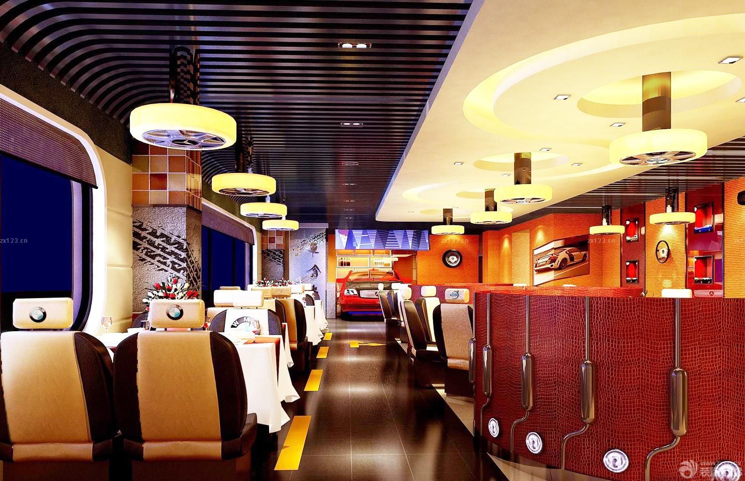 2025特色快餐店快餐桌设计图片大全