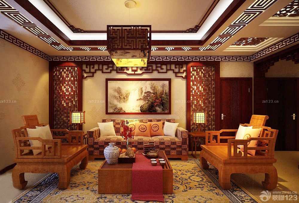 最新中国古典家具家装客厅设计图片