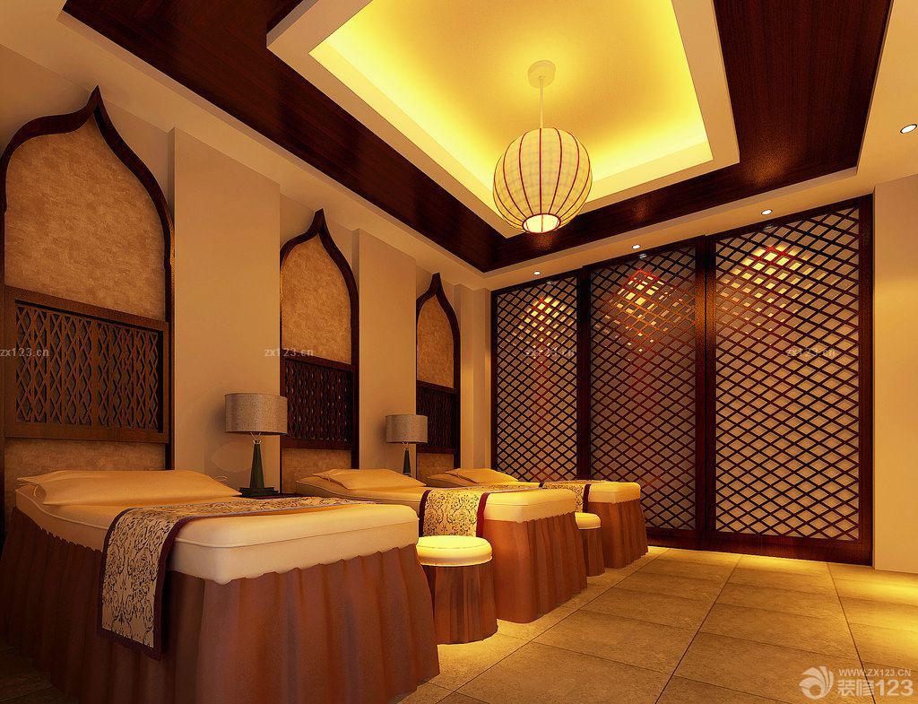 美容院会所背景墙设计图片大全