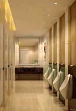 大型酒店公共卫生间隔断效果图