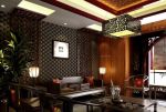 新中式风格高级私人会所装修效果图片大全