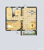 2023田园风格一室两厅平面设计图