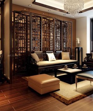 最新现代中式风格高级私人会所装修效果图欣赏