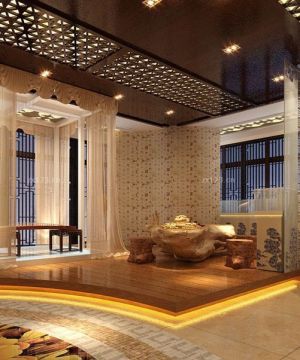 最新中式风格高级私人会所装修效果图欣赏