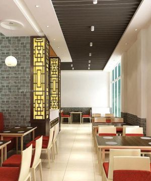 2020西式快餐店快餐桌设计效果图欣赏