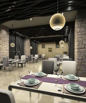 2025特色饭店快餐桌装修效果图欣赏