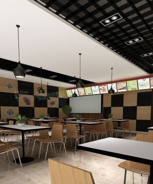 普通饭店快餐桌装修案例欣赏