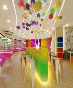 普通饭店快餐桌装修图片大全