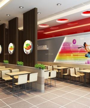 2025特色快餐店快餐桌装修案例大全