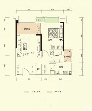 2025中式风格一室两厅平面设计图