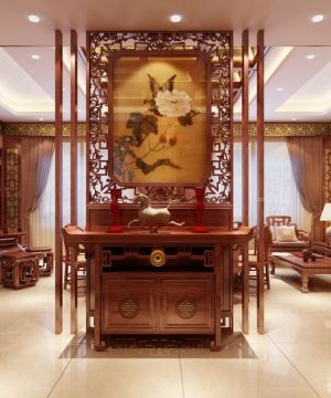 最新中国古典家具隔断设计效果图片