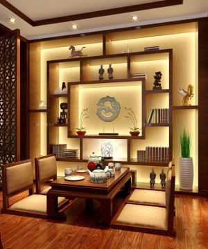 最新中国古典家具休闲区布置图