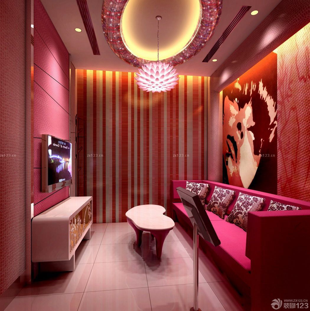 2025最新ktv艺术沙发背景墙效果图