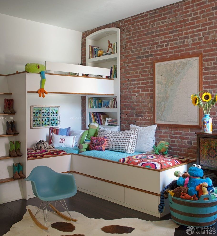 美式风格小户型儿童房间布置效果图欣赏