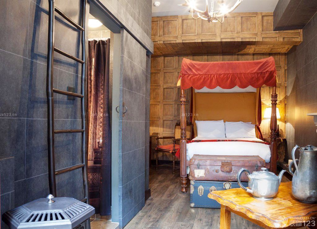 混搭风格快捷宾馆设计效果图欣赏