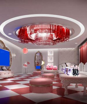 2025最新美式风格ktv包间沙发装修效果图