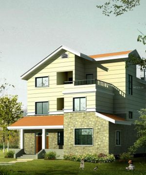2023现代简约风格农村三层房屋设计图片