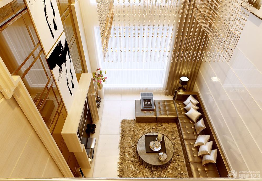 2025新欧式顶楼跃层装修效果图欣赏